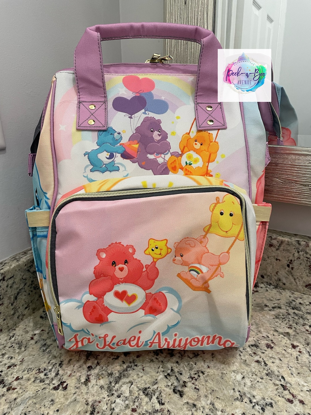 Care bear store diaper bag
