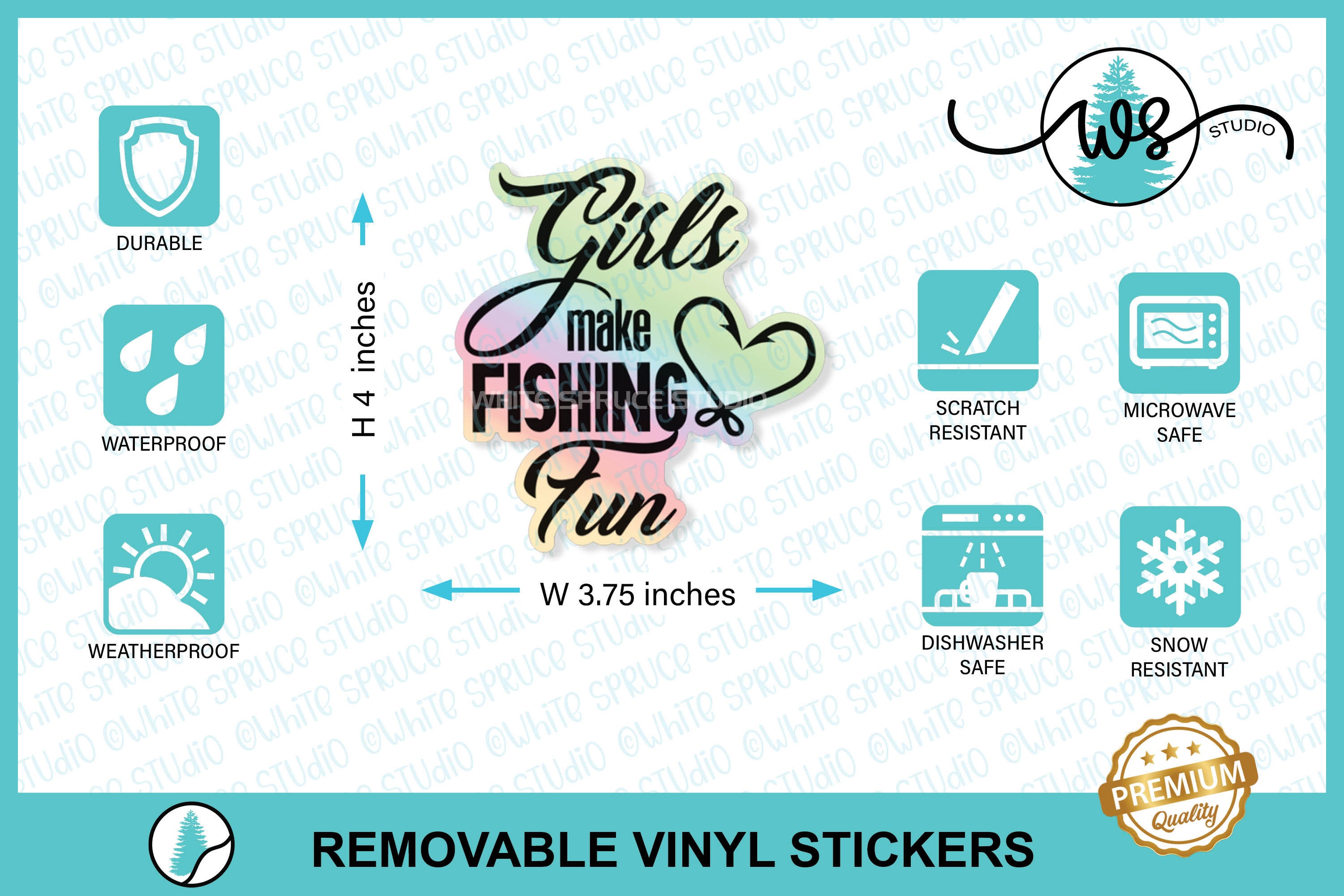 Chuck Norris Funny Fishing Sticker/decal! 3"x1.5" Waterproof! Made In - Foto 2