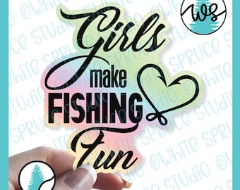 Holographic Fishing Sticker, Fish Hook Sticker, Fishing Sticker Decal, Vinyl Fishing Sticker, Funny Fishing Sticker, Fishing Quote Sticker