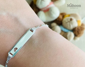 Girls Bracelet Figaro Sterling Silver Cute Gift