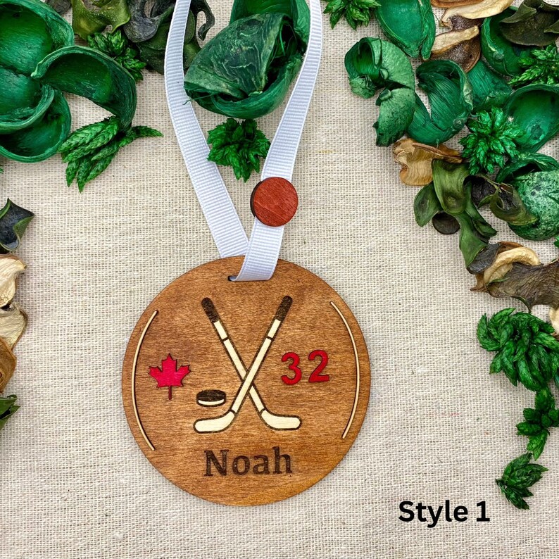 Ornaments Hockey Personalized Christmas Hockey Ornament Etsy Canada