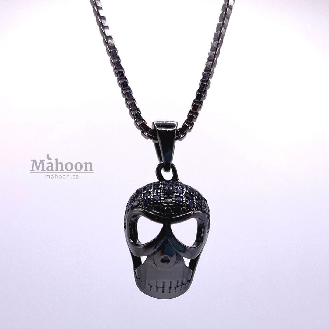 ZA-Zola Men’s Titanium Steel Skull Necklace main image 1