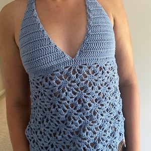 Floral crochet top pattern
