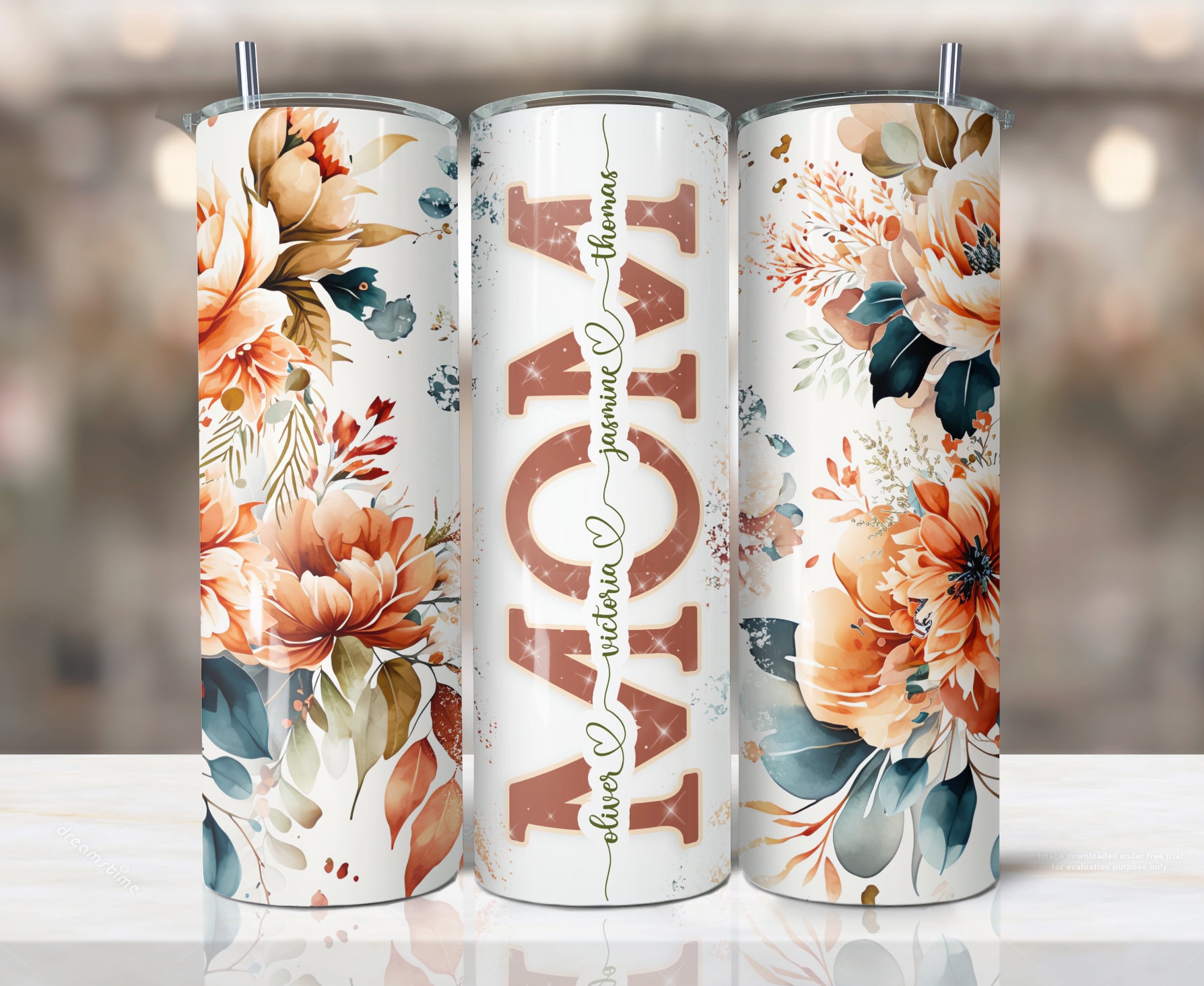 Floral Mamaw Tumbler for Mother's Day Gift for Mamaw, Mamaw Travel Cup –  Murrers Monograms and More