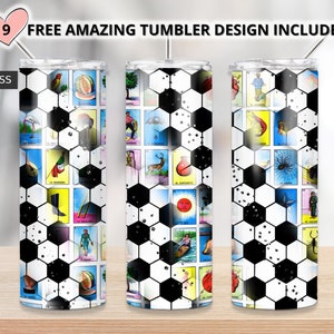 Kubek loteryjny, kubek loteryjny, kubek piłkarski Loteria 20 uncji Skinny Tumbler Sublimacja Projekty do pobrania, plik PNG do pobrania cyfrowego, kubek piłkarski