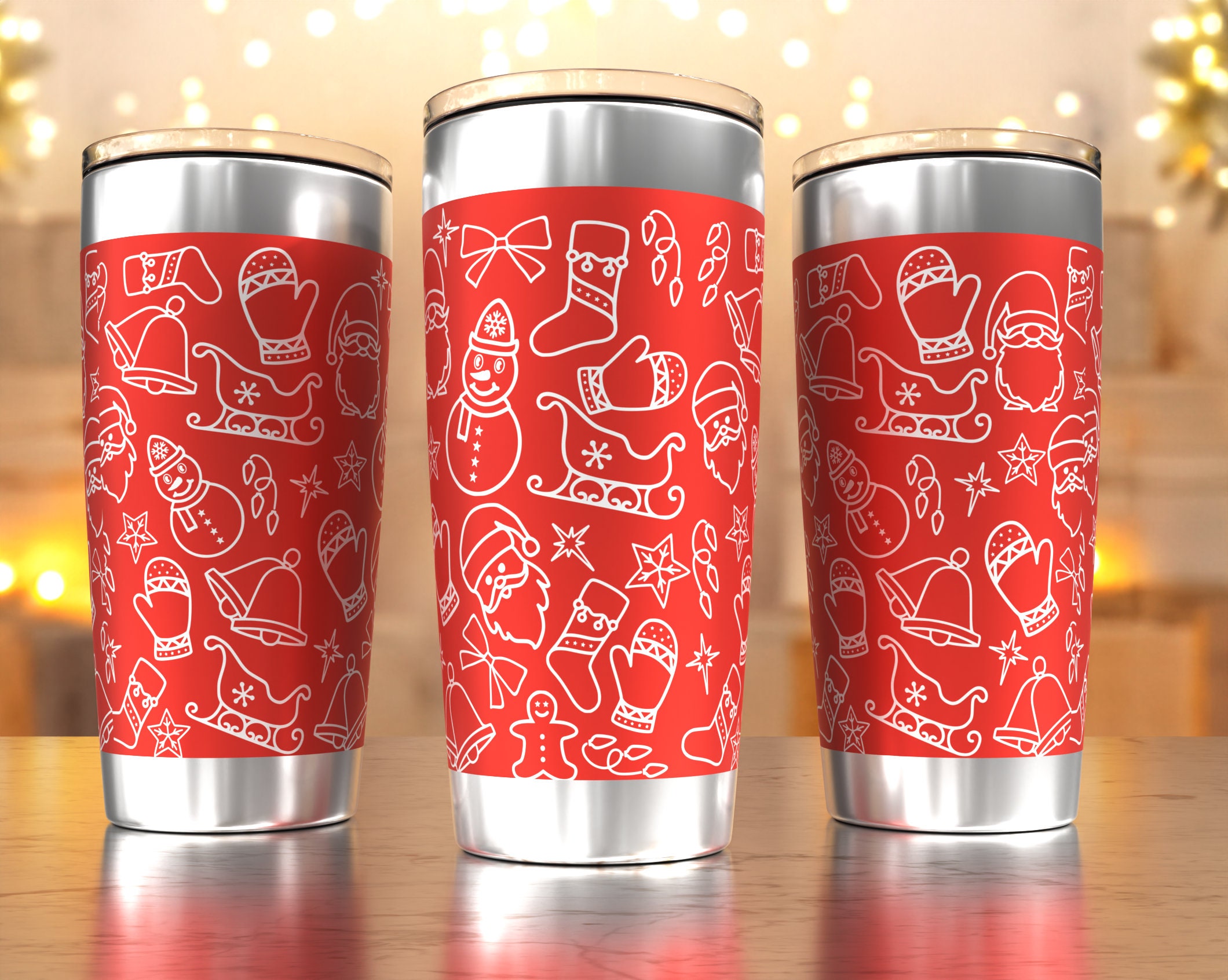 Stanely Tumbler Personalized Name Plate SVG Cut Files - Sweet Red
