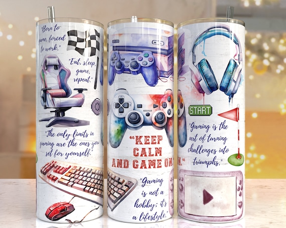 Gamer Girl Tumbler 12oz Sublimation Sets Graphic by ARTsPlural · Creative  Fabrica