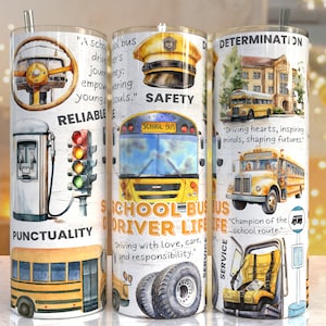 School Bus driver life 20oz Skinny Tumbler Sublimation Designs, bus driver PNG File Digital Download, bus driver tumbler png