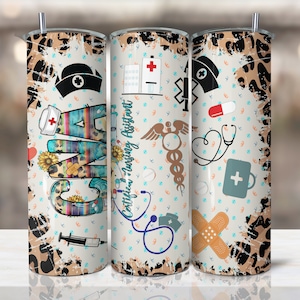 Nurse tumbler, glitter nurse 20oz Skinny Tumbler Sublimation Designs, Nurse PNG File Digital Download,Nurse life PNG, CNA tumbler