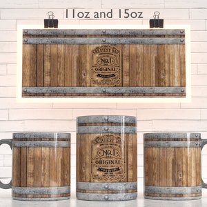 Fathers day Mug Sublimation Template - Sublimation Designs -11Oz Mug -15Oz Mug Mug Templates - Cricut Mug Press Designs Wrap