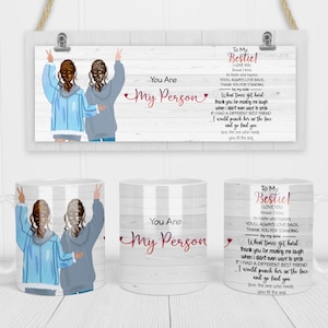 Mejor amigo Mug Sublimation Template-Sublimation Designs -11Oz Mug-15Oz Mug PNG Mug Templates -Cricut Mug Press Designs Wrap, My person png