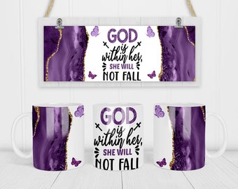 Bible Verse Christian Mug sublimation, Sublimation Designs -11Oz Mug -15Oz Mug PNG Mug Templates - Cricut Mug Press Designs Wrap