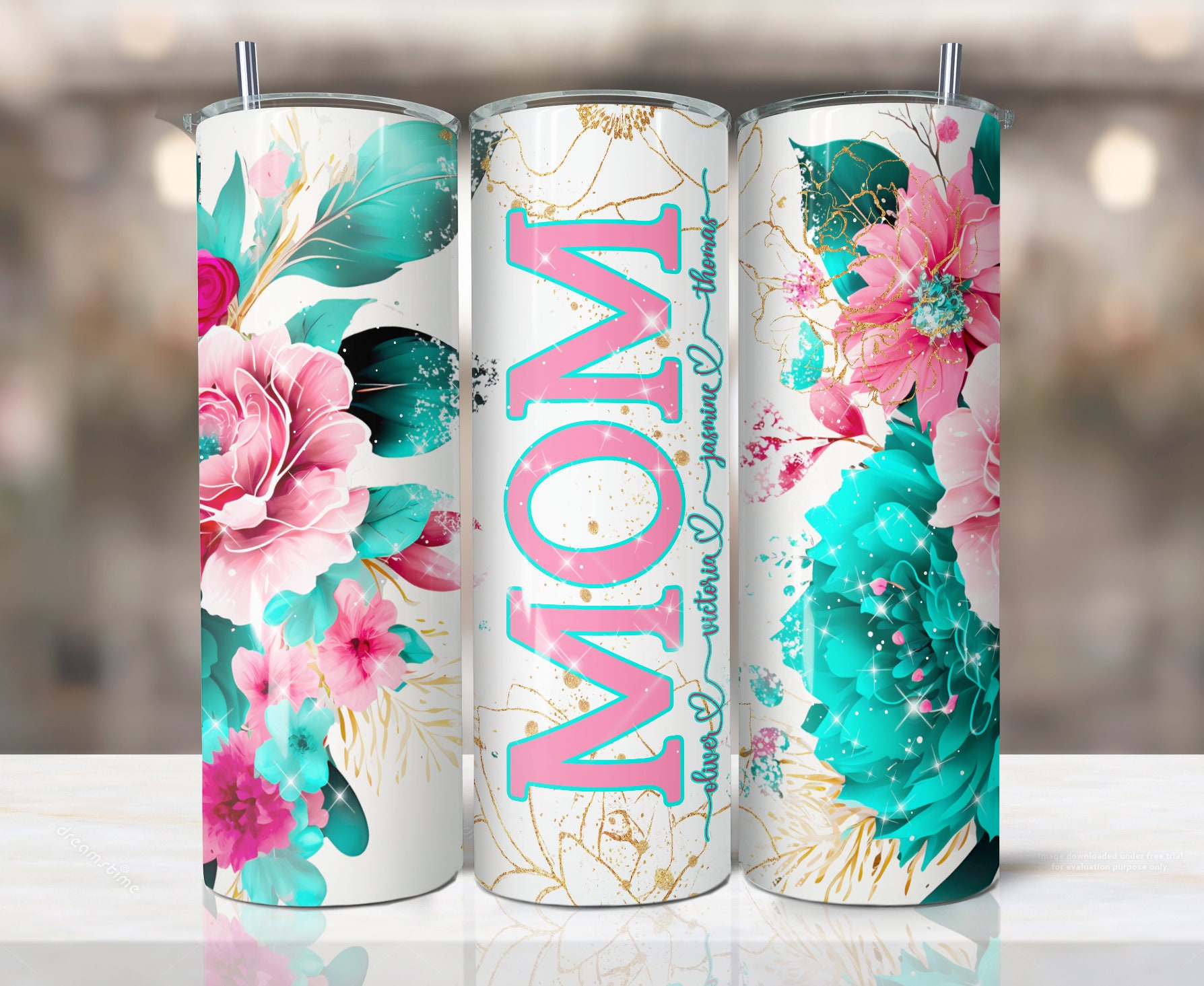 Mom Tumbler Sublimation Design, Mothers Day (1889099)