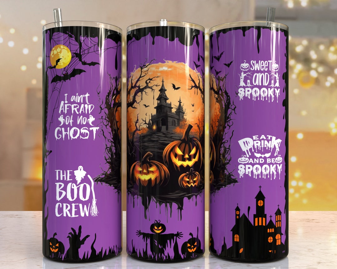 Halloween Spooky Witch Tumbler Wrap Pumpkin Halloween Witch Etsy