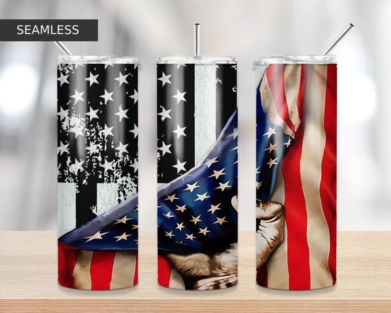 USA Flag Sublimation Tumbler Army USA Sublimation Designs | Etsy