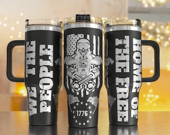 40oz tuimelaar ontwerp wrap SVG-bestand laser, SVG voor laser, patriottische SVG, wij de mensen SVG-bestand, tuimelaar gravure SVG, gegraveerde SVG