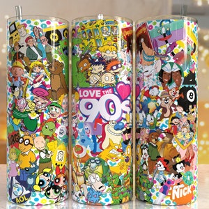 90s Baby cute Tumbler Design | Sublimation Designs Downloads - 20 oz skinny tumbler template sublimation image Design - PNG 2022