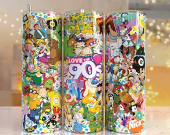90s Baby cute Tumbler Design | Sublimation Designs Downloads - 20 oz skinny tumbler template sublimation image Design - PNG 2022