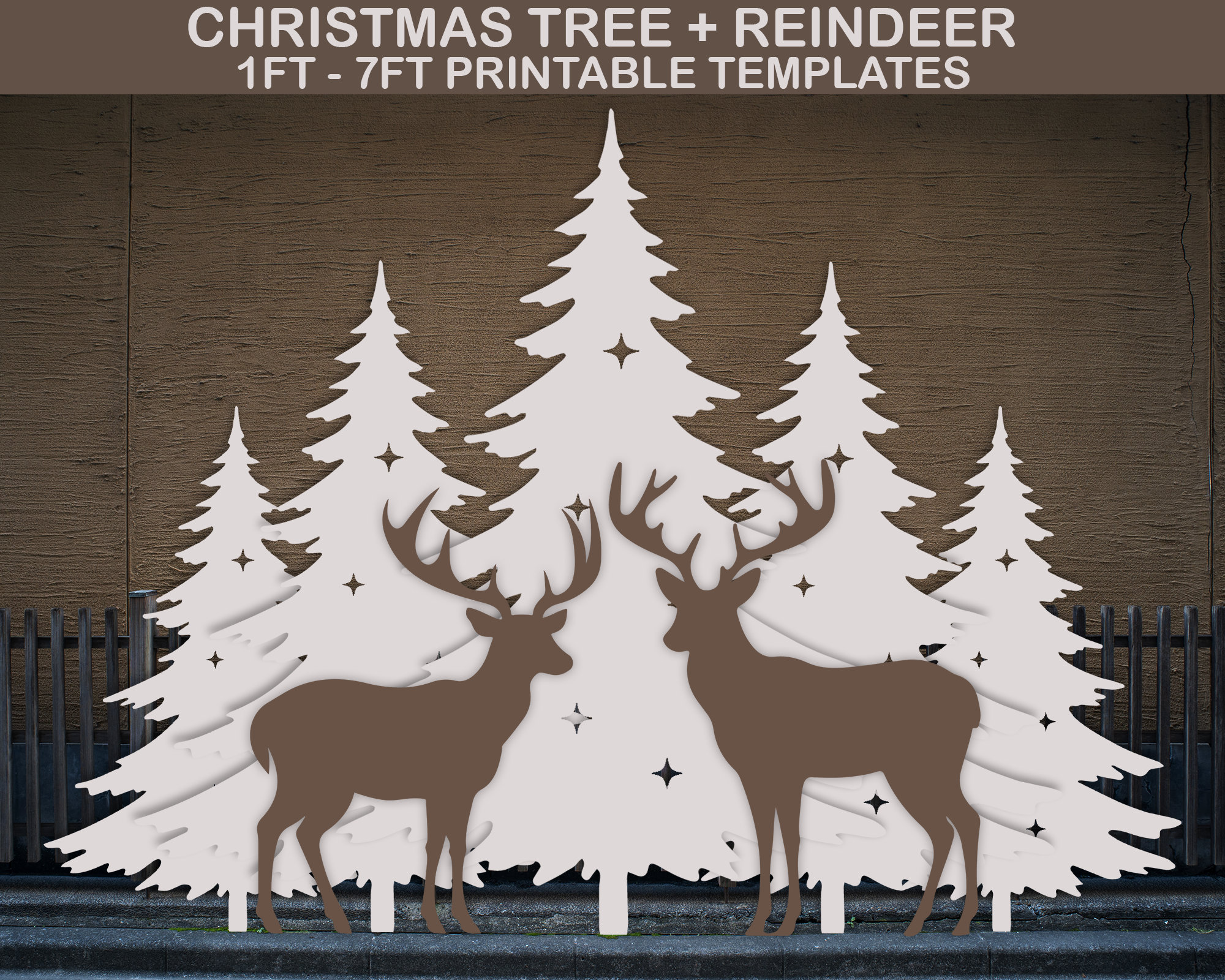 christmas-tree-template-printable-stencil-pdf-christmas-silhouette-decor-templates-christmas-scene-template-backyard-decor-garden-decor-etsy