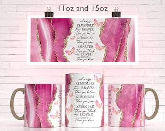 Motiverende citaat mok sublimatie sjabloon-sublimatie ontwerpen-11Oz mok-15Oz mok mok sjablonen-Cricut mok pers ontwerpen wrap