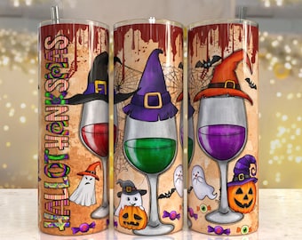 Halloween Tumbler Design | Sublimation Designs Downloads, Digital download, 20 oz tumbler sublimations, Digital file, tumbler wrap