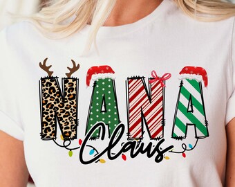 Christmas png, NANA Claus png, Retro Christmas png, Christmas Sublimation, Sublimation Design, png sublimation, png for shirt