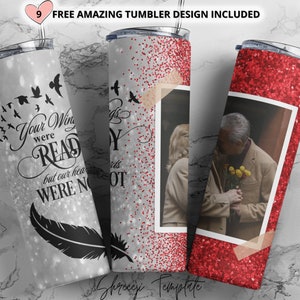 Add your own photo, Memorial Tumbler Png Wrap, Your Wings Were Ready But Our Hearts Were Not,20oz Skinny Sublimation, Photo tumbler png