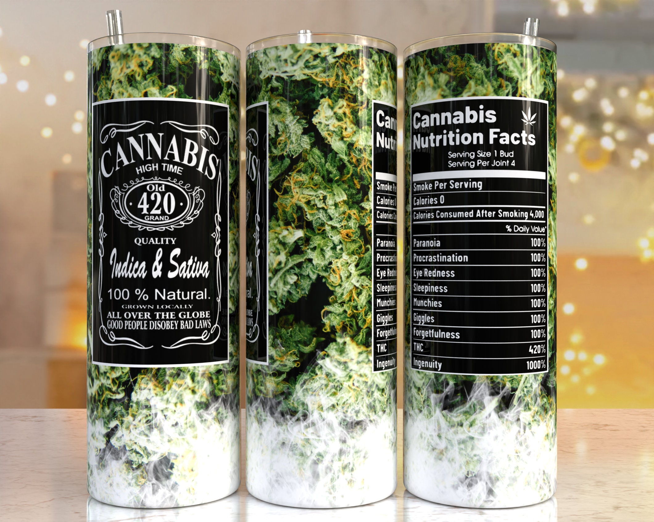 Cannabis Weed Tumbler Strata SVG Cricut Graphic by Pila Studio · Creative  Fabrica