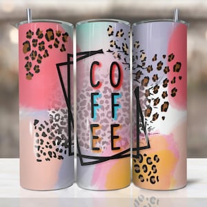 Coffee 20oz Skinny Tumbler Sublimation Designs, Tumbler File Digital Download, sublimation design downloads, Coffee Quote Tumbler Wrap PNG