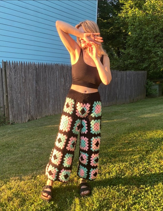 Crop top and square pants sale