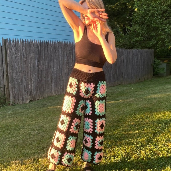 Crochet Pattern- Granny Square Pants