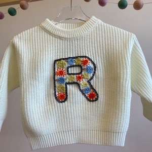 Tema espacial personalizado bordado a mano de punto para bebés y niños pequeños