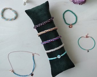 12 Cuscini In Velluto Marrone Per Orologi E Bracciali - 7,5x8,5 Cm, Per Esposizione E Conservazione, Eleganti E Morbidi