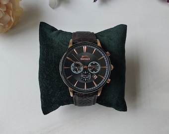 Soft Velvet Watch Pillows For Bracelet, Accessories and Watch Holder, Display, Monitor Storage,Buckle Holder,Long Size Jewelry Show Cushion