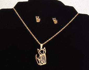 Jewelry set, necklace + earrings