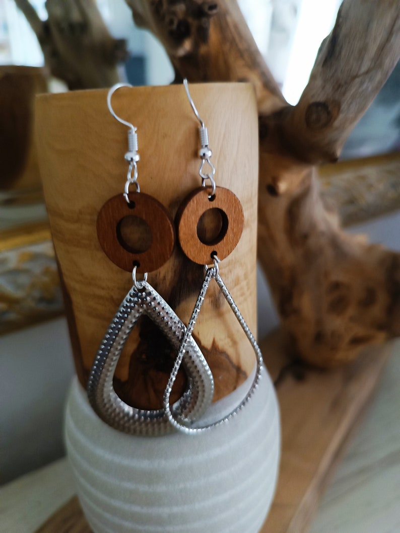 Boucles d'oreilles asymétriques imagem 10