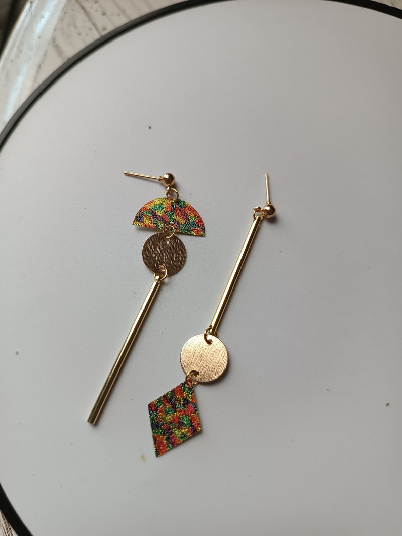 Boucles d'oreilles asymétriques image 7