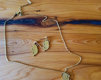 Jewelry set, necklace + earrings