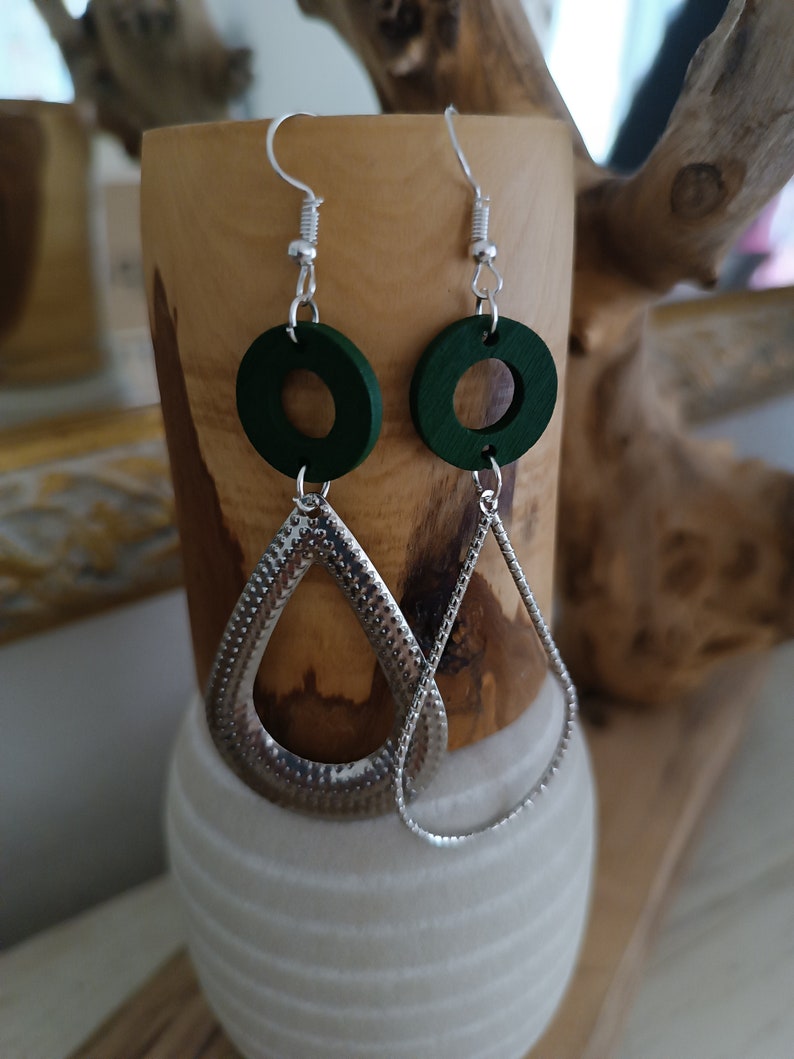 Boucles d'oreilles asymétriques imagem 8