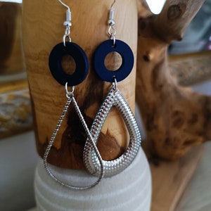 Boucles d'oreilles asymétriques imagem 9