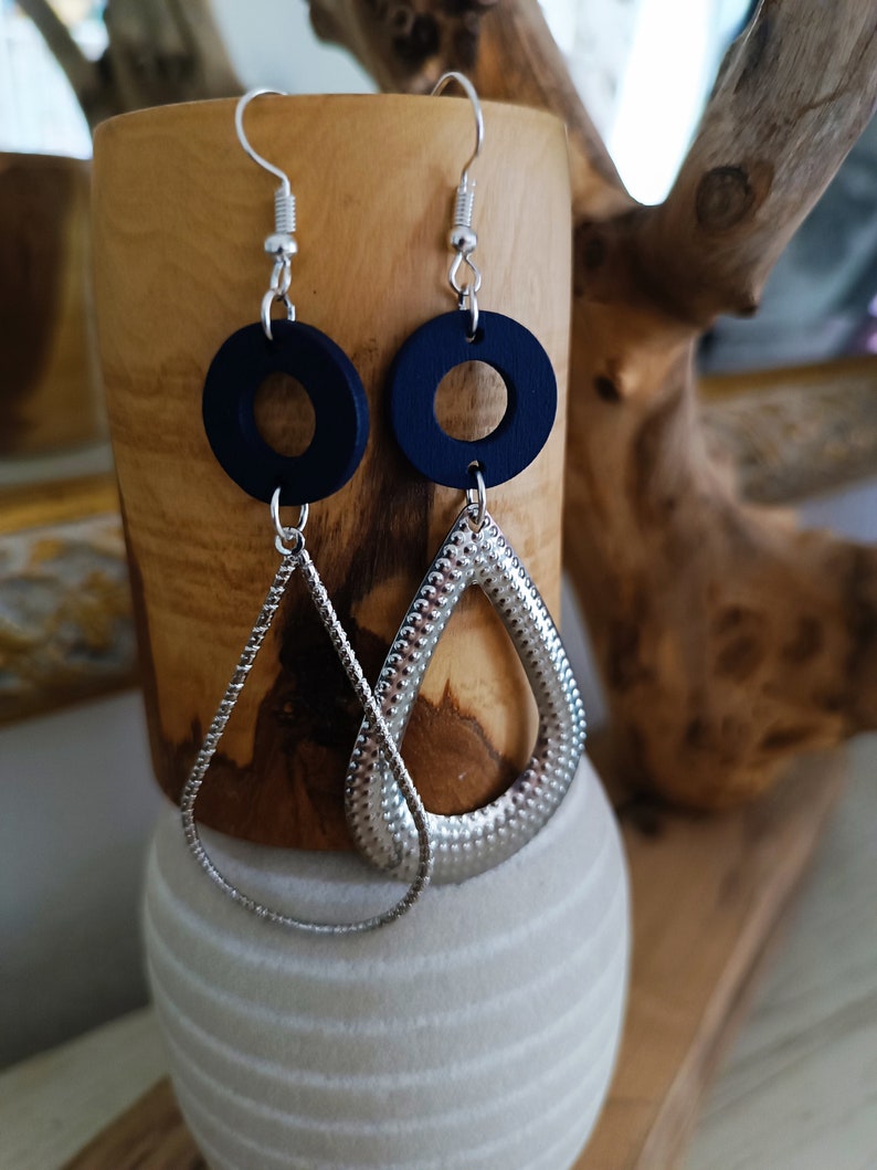 Boucles d'oreilles asymétriques imagem 9