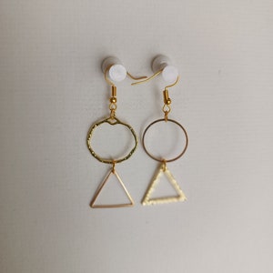 Asymmetrical earrings image 1