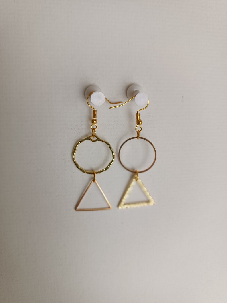 Asymmetrical earrings image 1