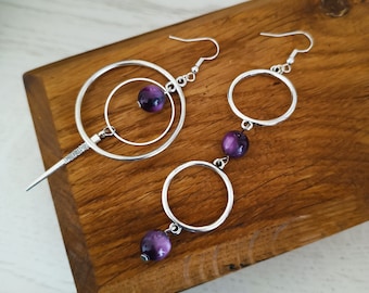 Boucles d'oreilles asymétriques