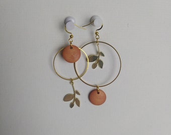 boucles d'oreilles cuir