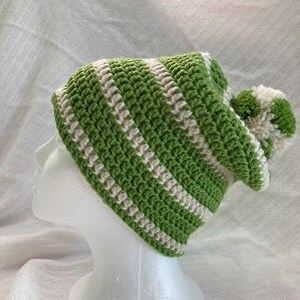 Slouchy winter hat chemo cover cap handmade crochet