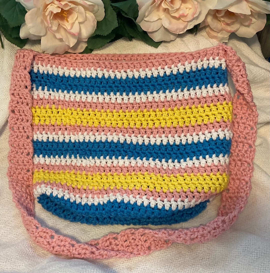 Cotton Crossbody Bag / Sustainable Stitching / Eco Friendly Etsy