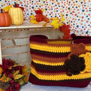 Fall Colors Tote Bag / Handmade