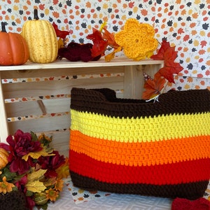Handmade Tote Bag / Fall Colors