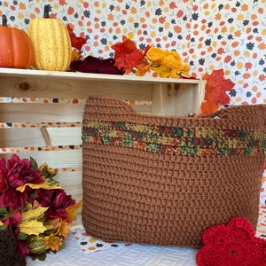 Handmade Tote Bag / Fall Colors